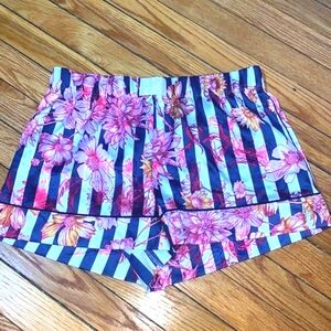 NWT Victoria's Secret Stripes Floral Shorts - M